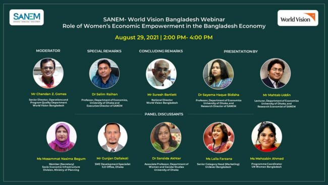 SANEM-World Vision Bangladesh Webinar_29th August 2021